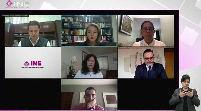 Octavo conversatorio en línea “¿Qué recursos tiene el INE ante la violencia política contra las mujeres en razón de género”.