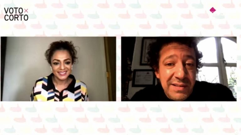 María José Baxin, Coordinadora Reto DocsMX e Inti Cordera, Director Ejecutivo de DocsMX.