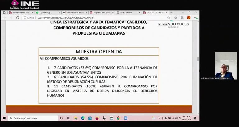 Héctor Emilio Macías Jurado, Alzando Voces, Laguna A.C.