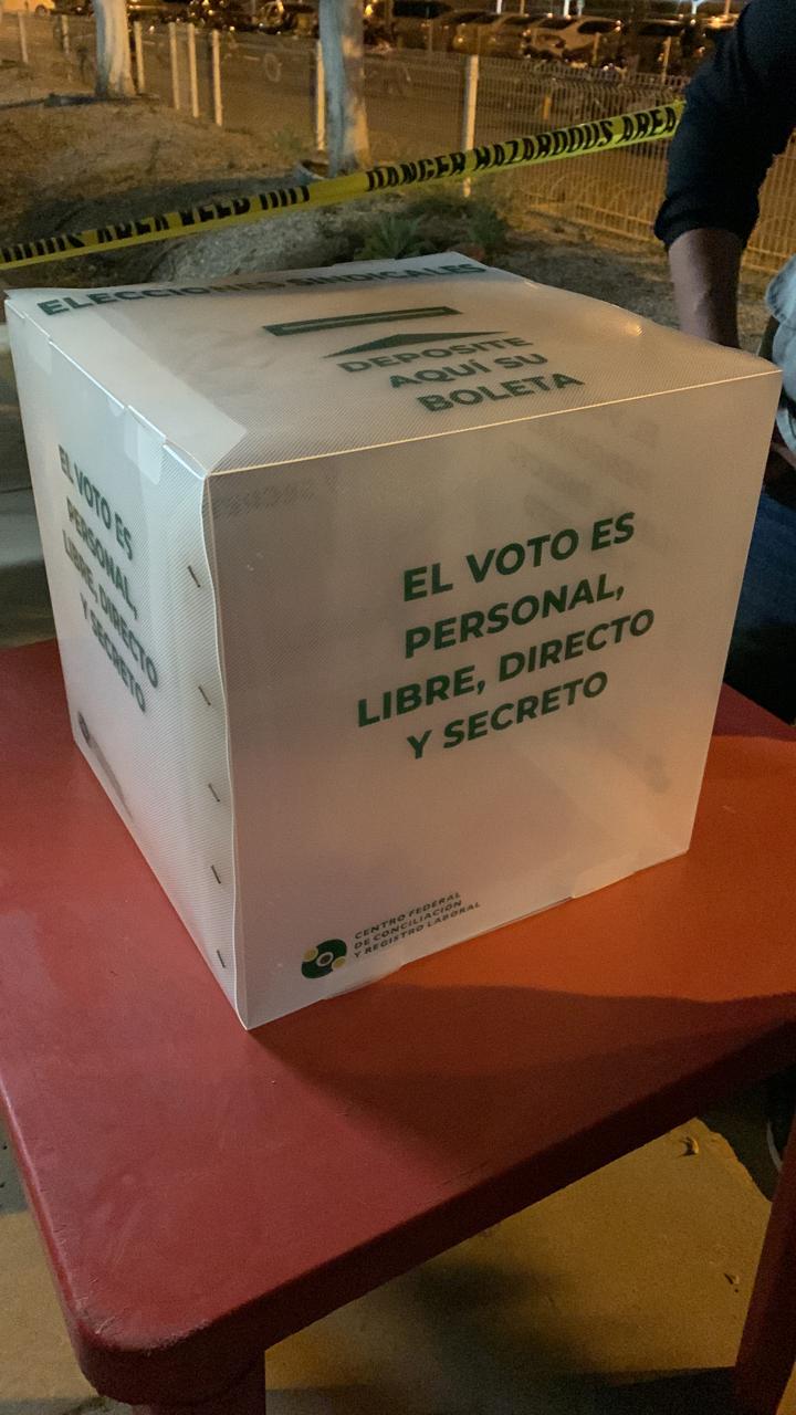 Participación del INE como observador en la elección del sindicato de General Motors, en Silao, Guanajuato.