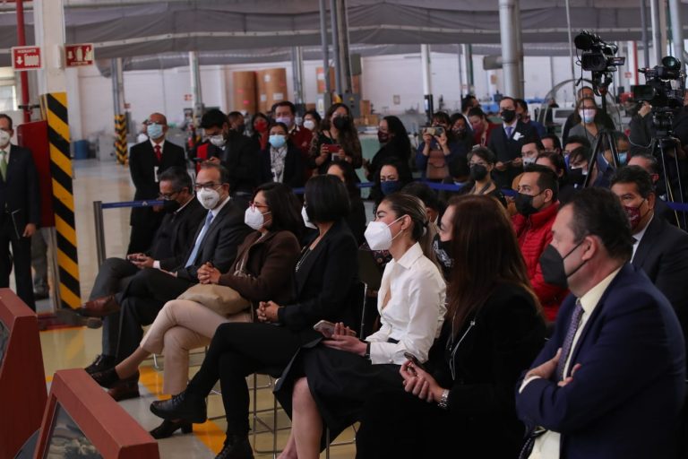 Inicio de la producción de papeleta para la Revocación del mandato, realizado en Talleres Gráficos de México.