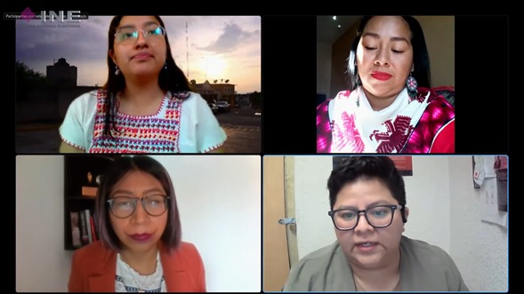 Evento virtual #NuestrasVocesCuentan: prevenir la violencia política contra las mujeres indigenas y afrodescendientes en razón de género.