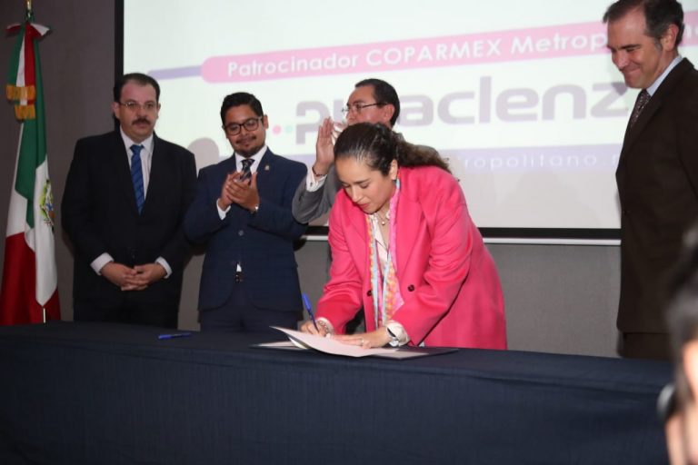 Firma de Carta Compromiso entre COPARMEX Estado de México y el IEEM.