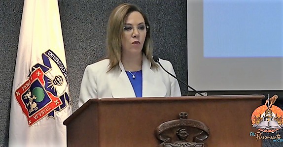 Blanca Lilia Ibarra Cadena,  Comisionada Presidenta del Instituto Nacional de Transparencia, Acceso a la Información y Protección de Datos Personales (INAI).