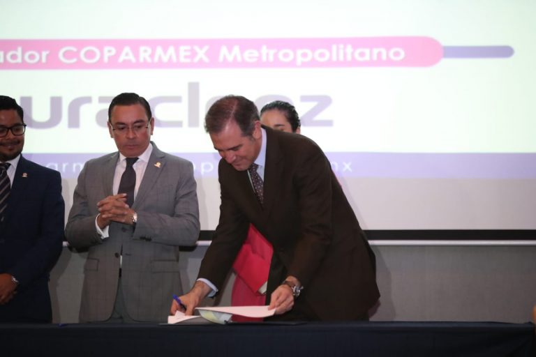 Firma de Carta Compromiso entre COPARMEX Estado de México y el IEEM.