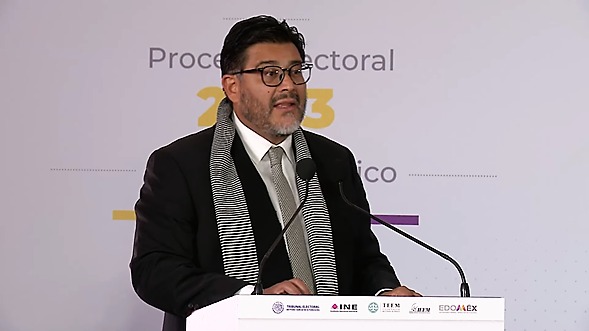 Reyes Rodríguez Mondragón, Magistrado Presidente de la sala Superior del TEPJF.