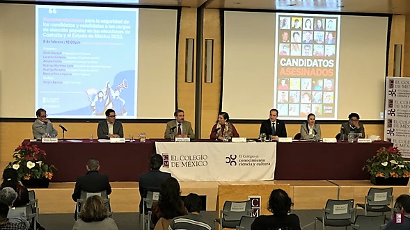 Evento titulado "Recomendaciones para la seguridad de los candidatos y candidatas a los cargos de elección popular en las elecciones de Coahuila y el Estado de México 2023".