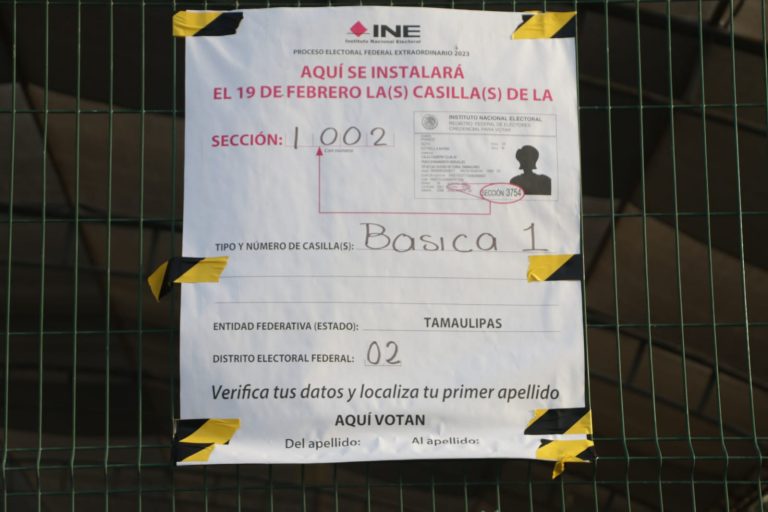 Armado de Casillas para la Elección Extraordinaria, Tamaulipas 2023