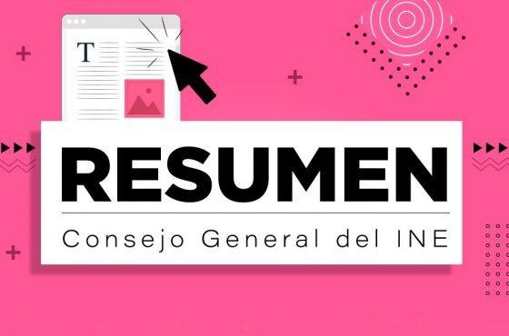 Resumen de la Sesión del Consejo General del INE