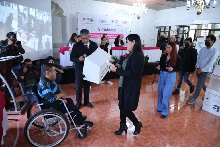 Simulacro para el ejercicio efectivo del voto de las personas con discapacidad y de la diversidad sexual.