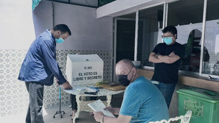 Inicio de la Jornada de voto anticipado para personas con alguna limitación física en el Estado de Coahuila.