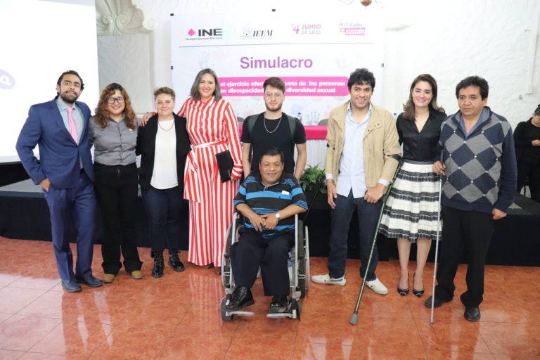 Simulacro para el ejercicio efectivo del voto de las personas con discapacidad y de la diversidad sexual.