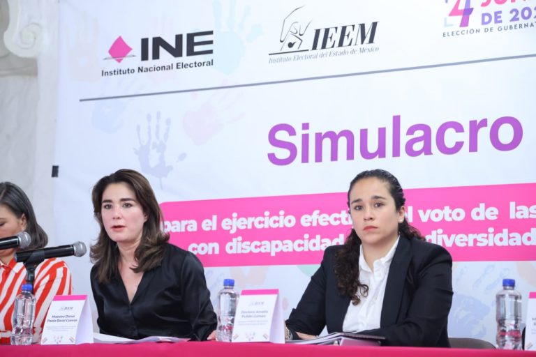 Dania Ravel Cuevas, Consejera Electoral del INE y Amalia Pulido Gómez, Consejera Presidenta del IEEM.