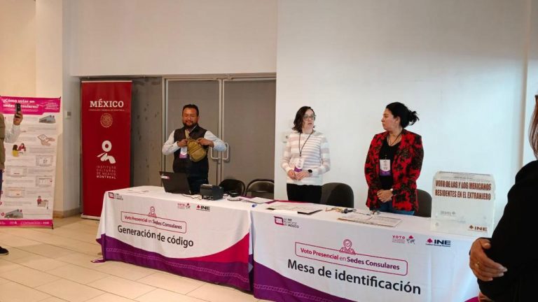 Voto presencial con sedes consulares.