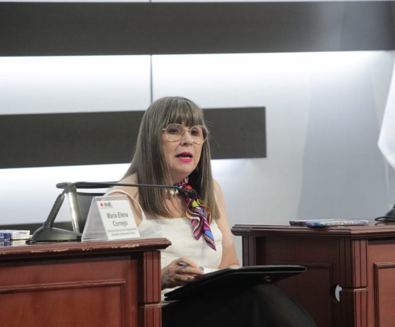 María Elena Cornejo Esparza, Directora Ejecutiva de Capacitación Electoral y Educación Cívica del INE.