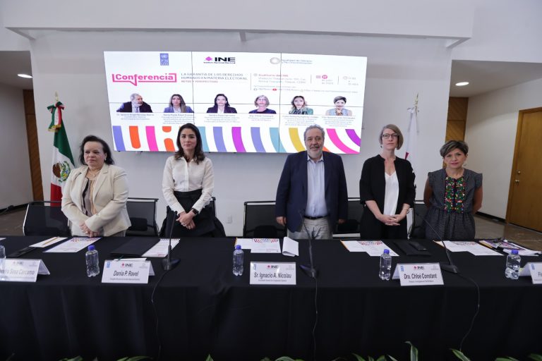 “Conferencia: La garantía de los derechos humanos en materia electoral. Retos y perspectivas”.