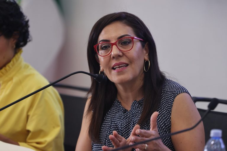 Claudia Zavala Pérez, Consejera Electoral del INE y Presidenta de la Comisión del Voto de las Mexicanas y los Mexicanos Residentes en el Extranjero (COVE).