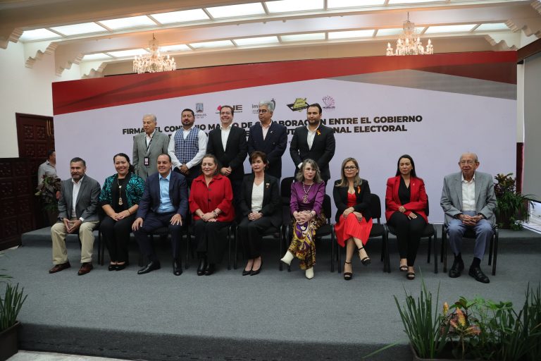 Firma de Convenio Marco de Colaboración entre el Gobierno del Estado de Morelos y el Instituto Nacional Electoral.