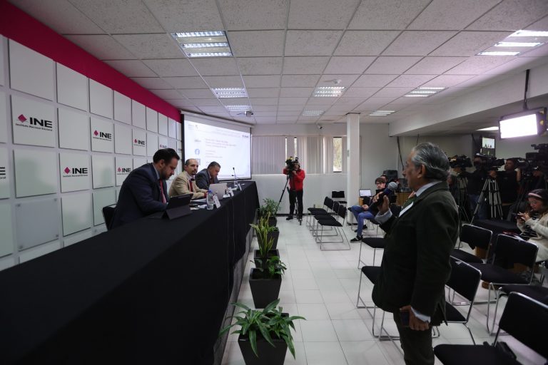 Conferencia de prensa “Voto de las y los Mexicanos Residentes en el Extranjero”.