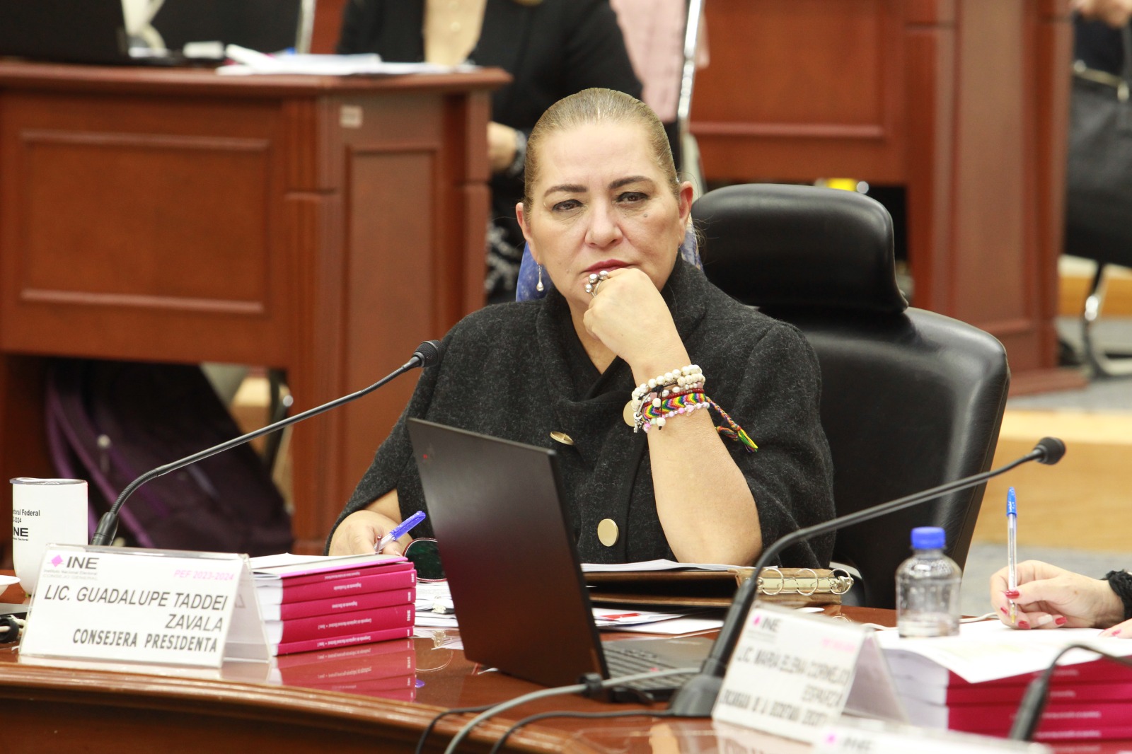 Consejera Presidenta del INE, Guadalupe Taddei