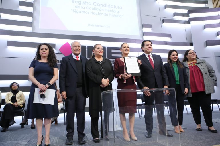 Registro Candiatura de la Coalición "Sigamos haciendo Historia".