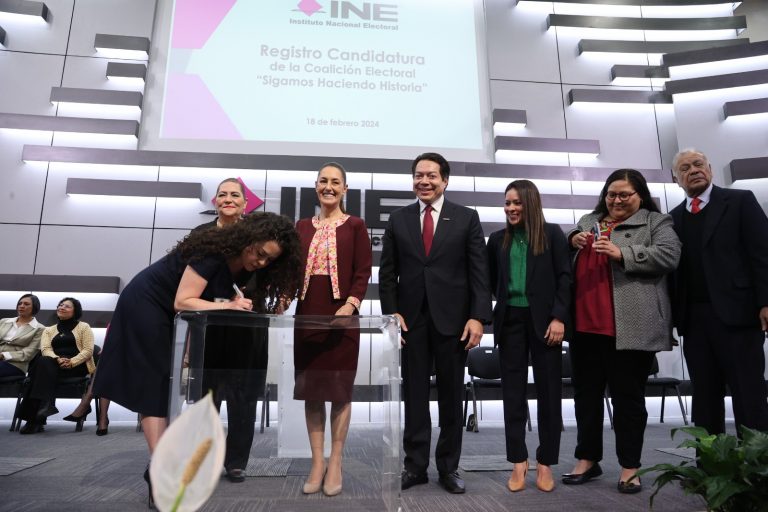 Registro Candiatura de la Coalición "Sigamos haciendo Historia".