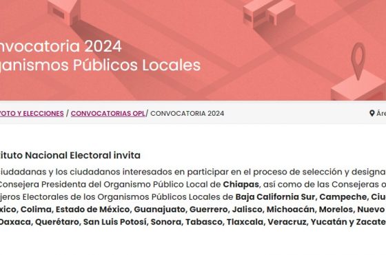 Convocatoria 2024 Organismos Públicos Locales