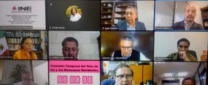 Comisión Temporal del Voto de las y los Mexicanos Residentes en el Extranjero en sesión