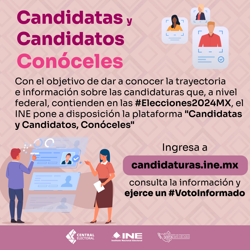 Ingresa a candidaturas.ine.mx consulta la información de las candidaturas