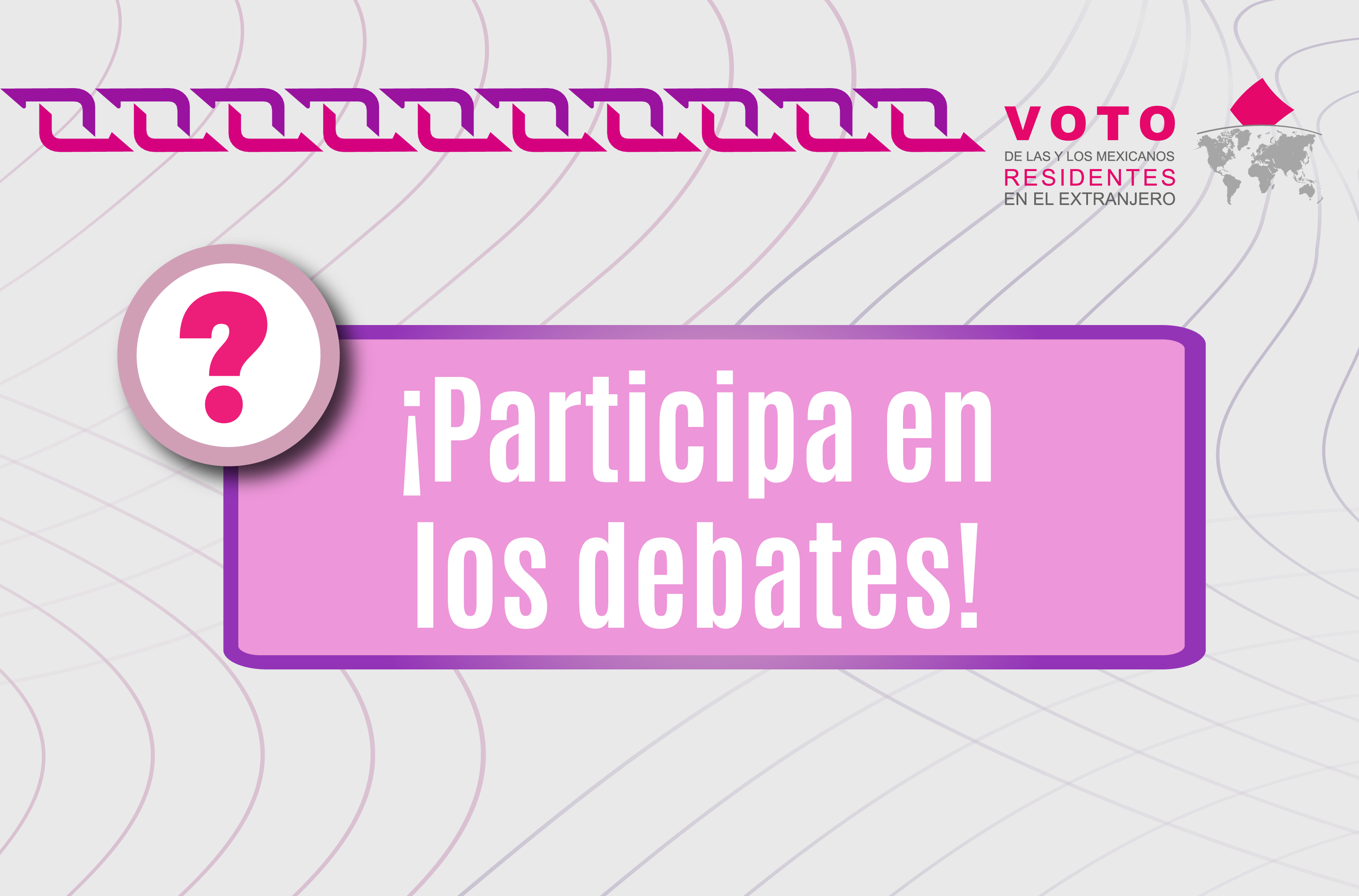 ¡Participa en los debates!