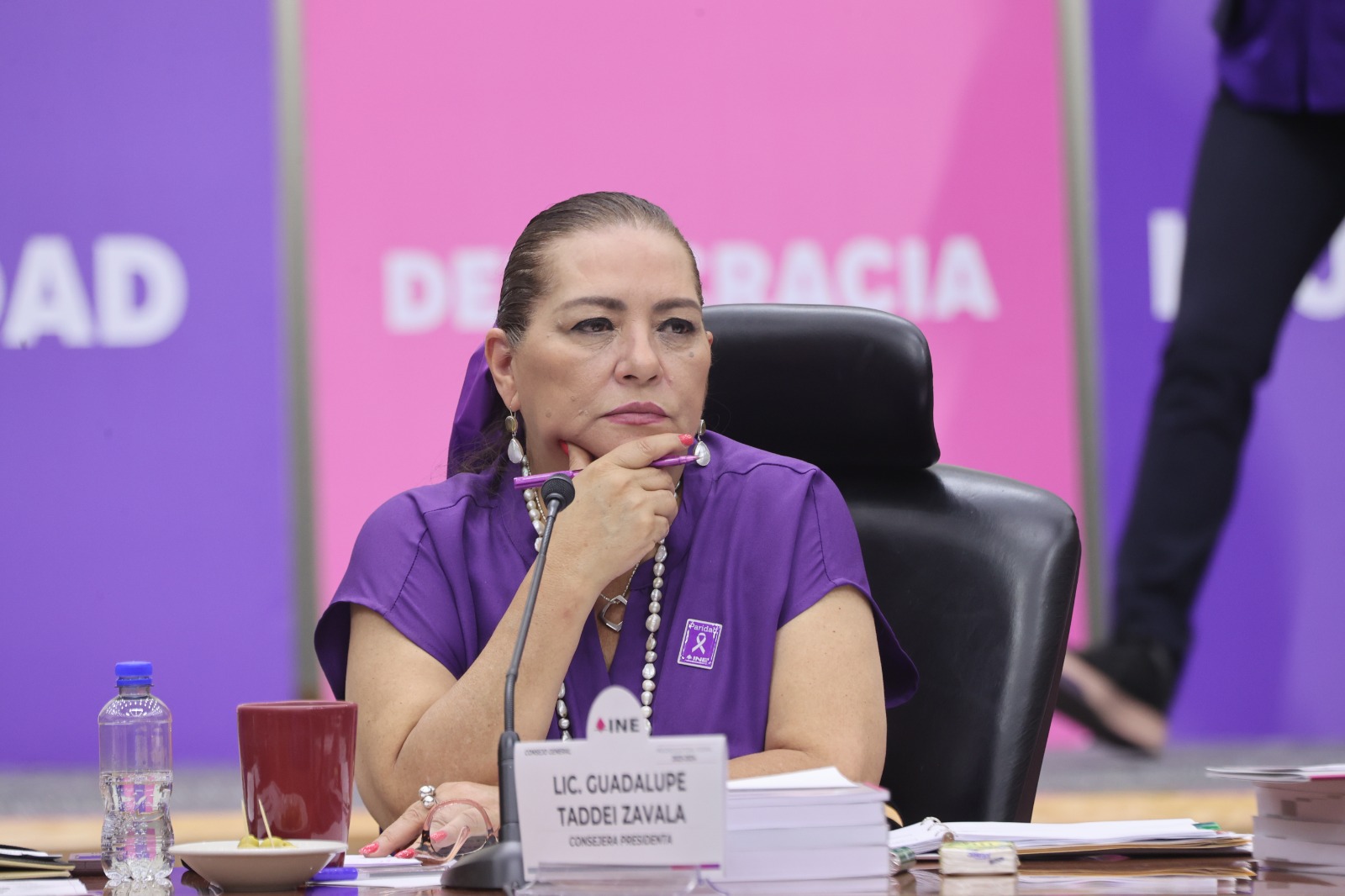 Consejera Presidenta del INE, Guadalupe Taddei