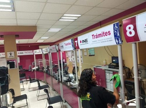 Interior de Módulo de Atención Ciudadana del INE Morelos