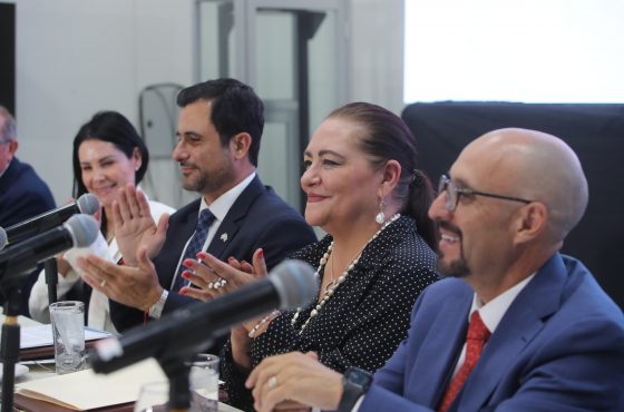 Guadalupe Taddei en la firma de convenio de colaboración INE-CONCANACO-SERVYTUR