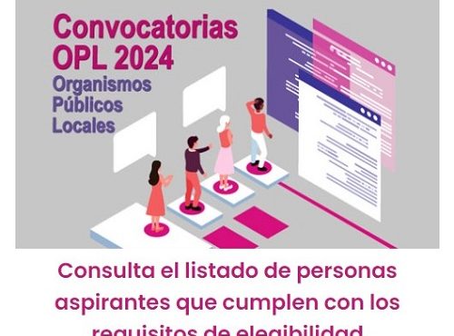 Aviso para consulta de listado de aspirantes
