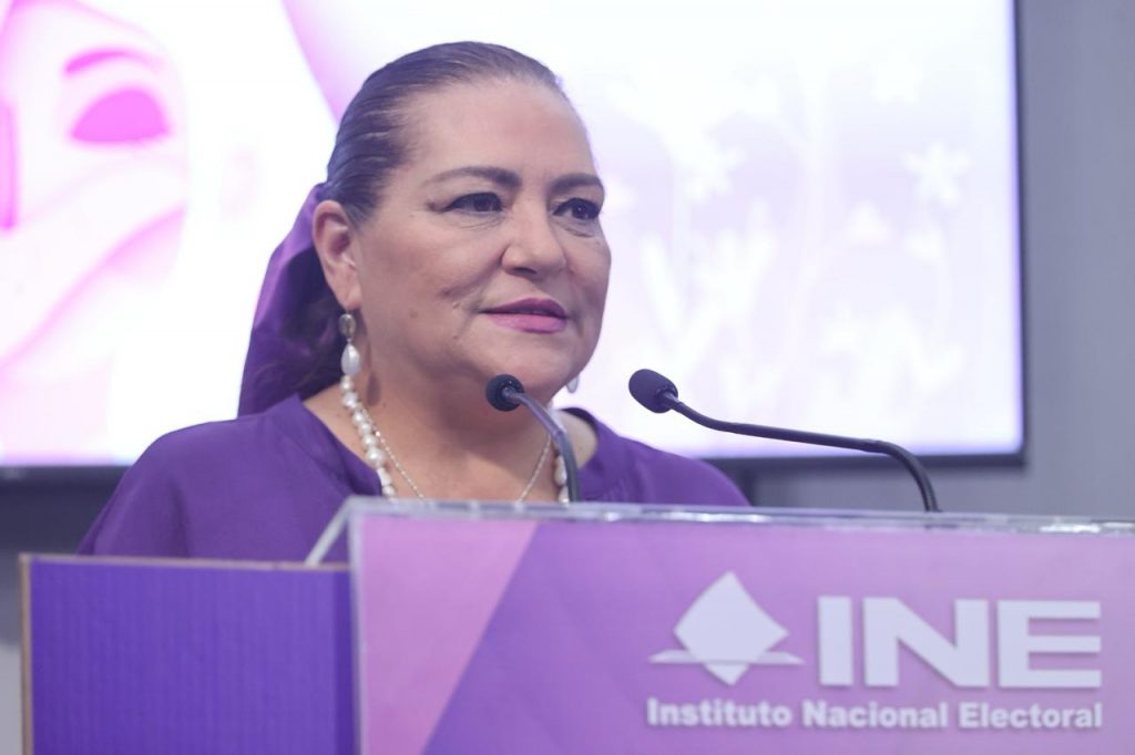 Consejera presidenta del INE, Guadalupe Taddei