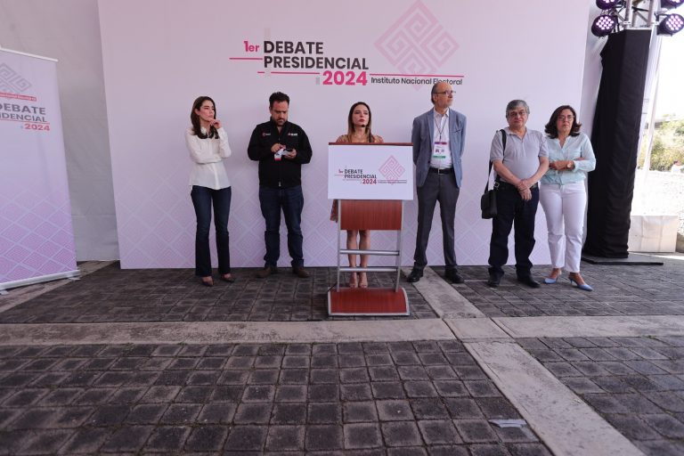 Presentación del Set del Primer Debate Presidencial.