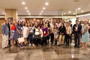 Integrantes del INE CDMX después del taller