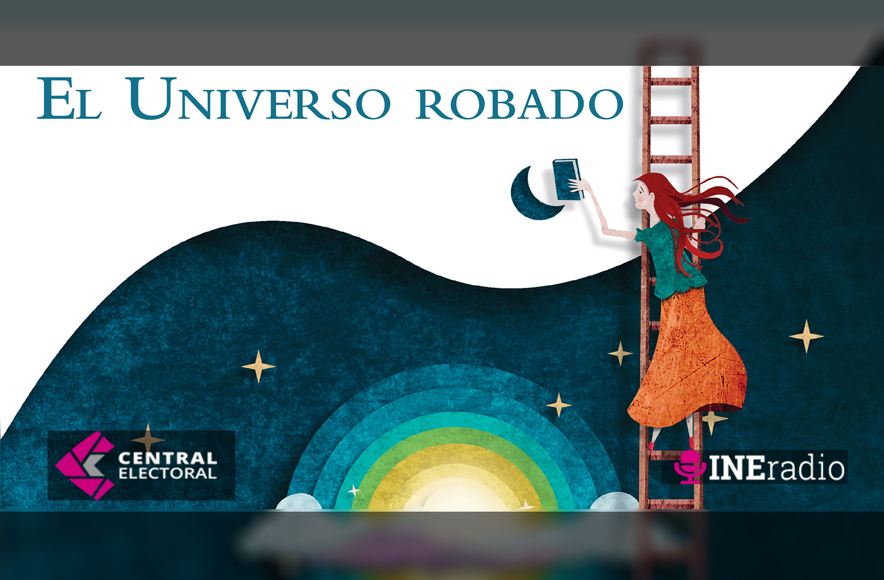 Botón para acceder al audiocuento El universo robado