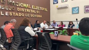 Sesión de trabajo del INE en Sonora
