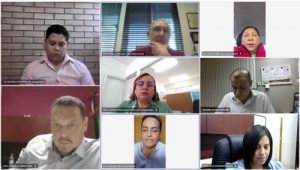 Asistentes virtuales a reunión del INE en Tamaulipas
