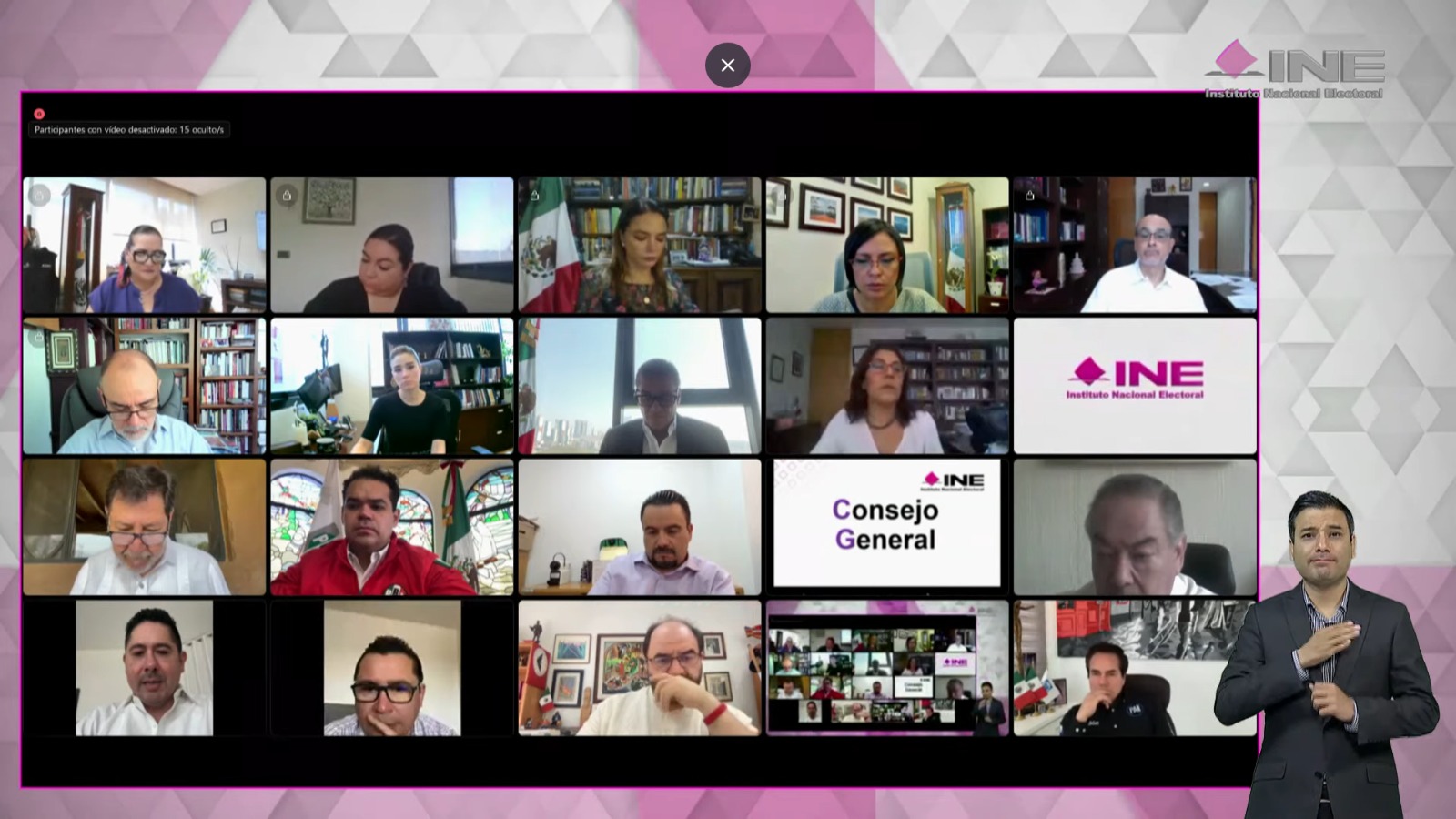 Sesión Extraordinaria virtual del Consejo General.