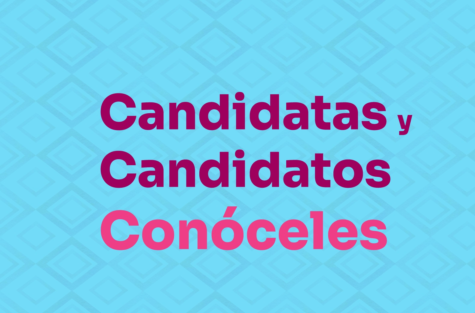 Candidatas y Candidatos Conóceles
