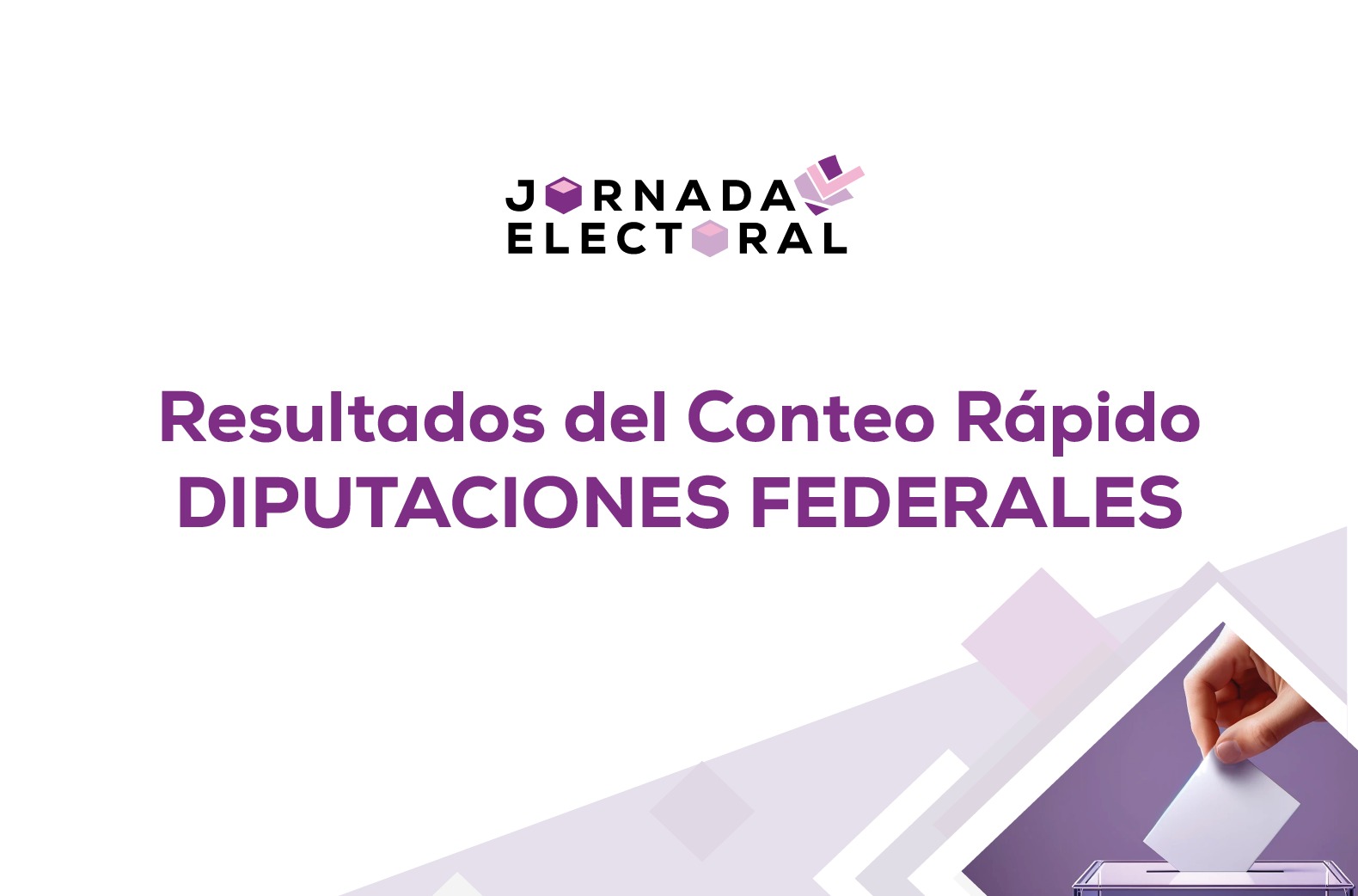 Jornada ELectoral Resultados del Conteo Rápido Diputaciones Federales