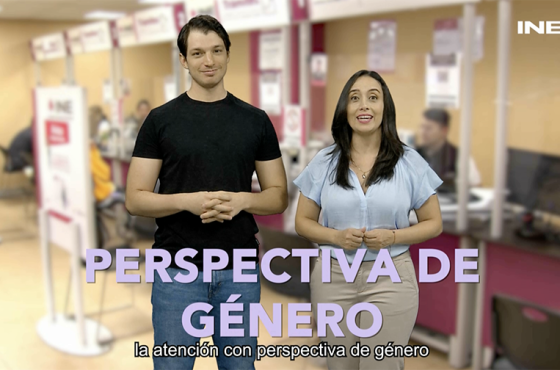 INE garantizan atención con perspectiva de género