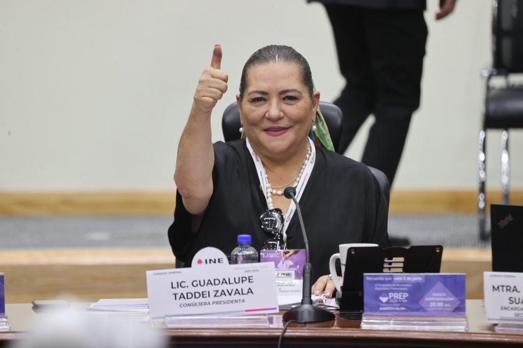 Consejera Presidenta del INE, Guadalupe Taddei