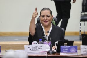 Consejera Presidenta del INE, Guadalupe Taddei