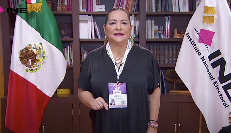 Consejera Presidenta del INE, Guadalupe Taddei