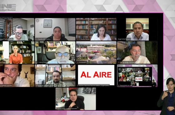 Sesión virtual del Consejo General del INE