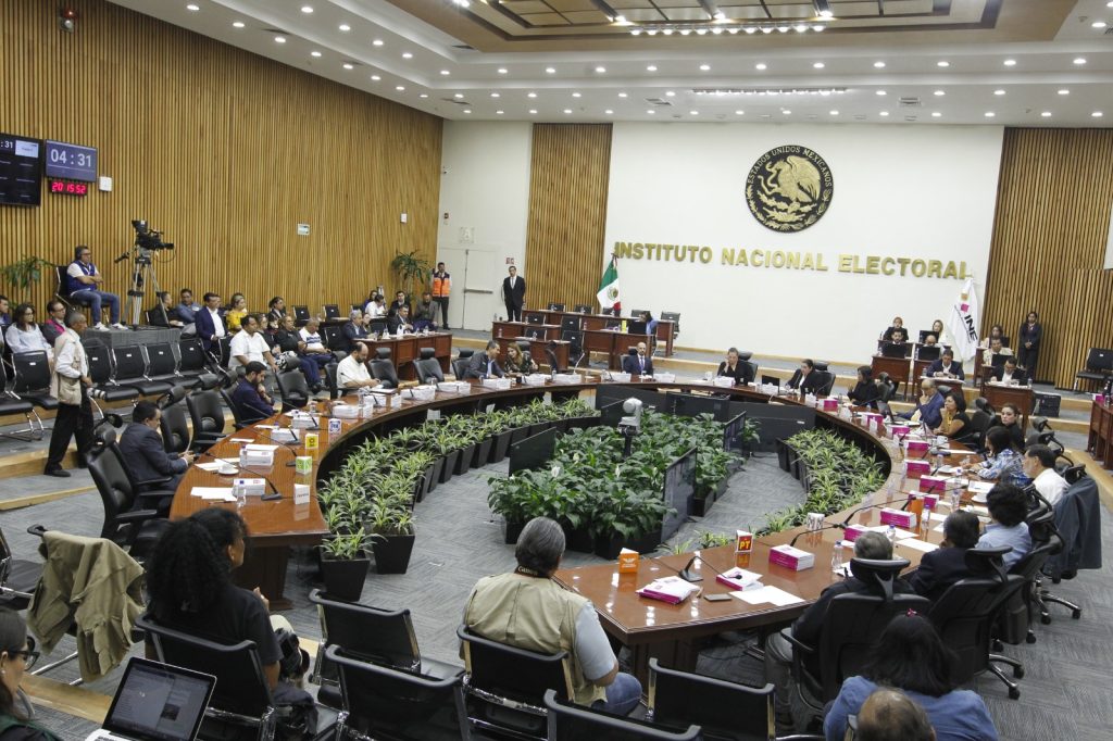 Sesión del Consejo General del INE