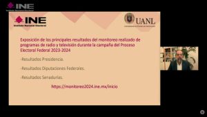Pantalla de la presentación de resultados de monitoreo